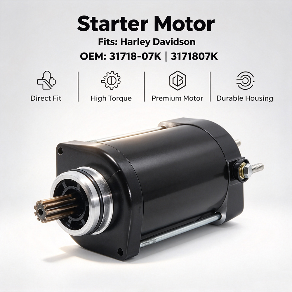 Motorcycle Starter Motor - Motor de arranque para Harley Davidson
