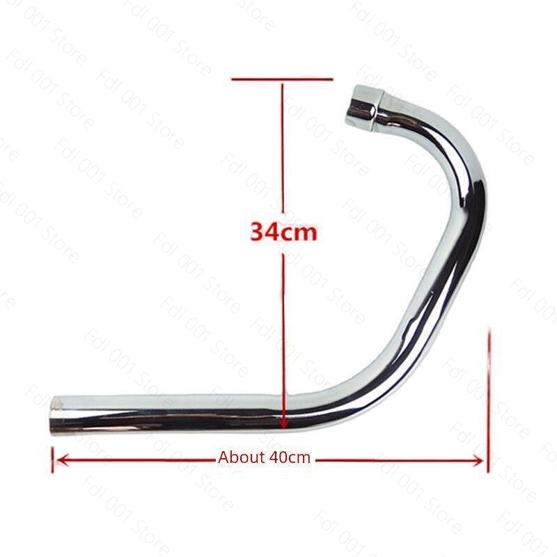 Motorcycle Gasket - Tubo de escape delantero para motocicleta,