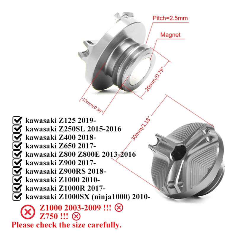 2026 Para Kawasaki Z900 RS Z65 - Motorcycle Oil Filter reseña y precio