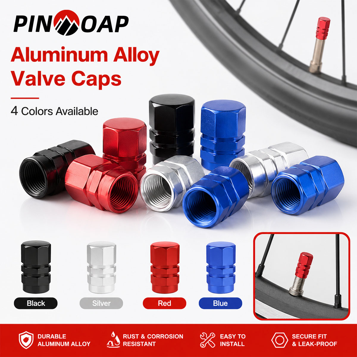 PINMOAP 4/12PCS Tapas hexagona - Motorcycle Valve Cover reseña y precio
